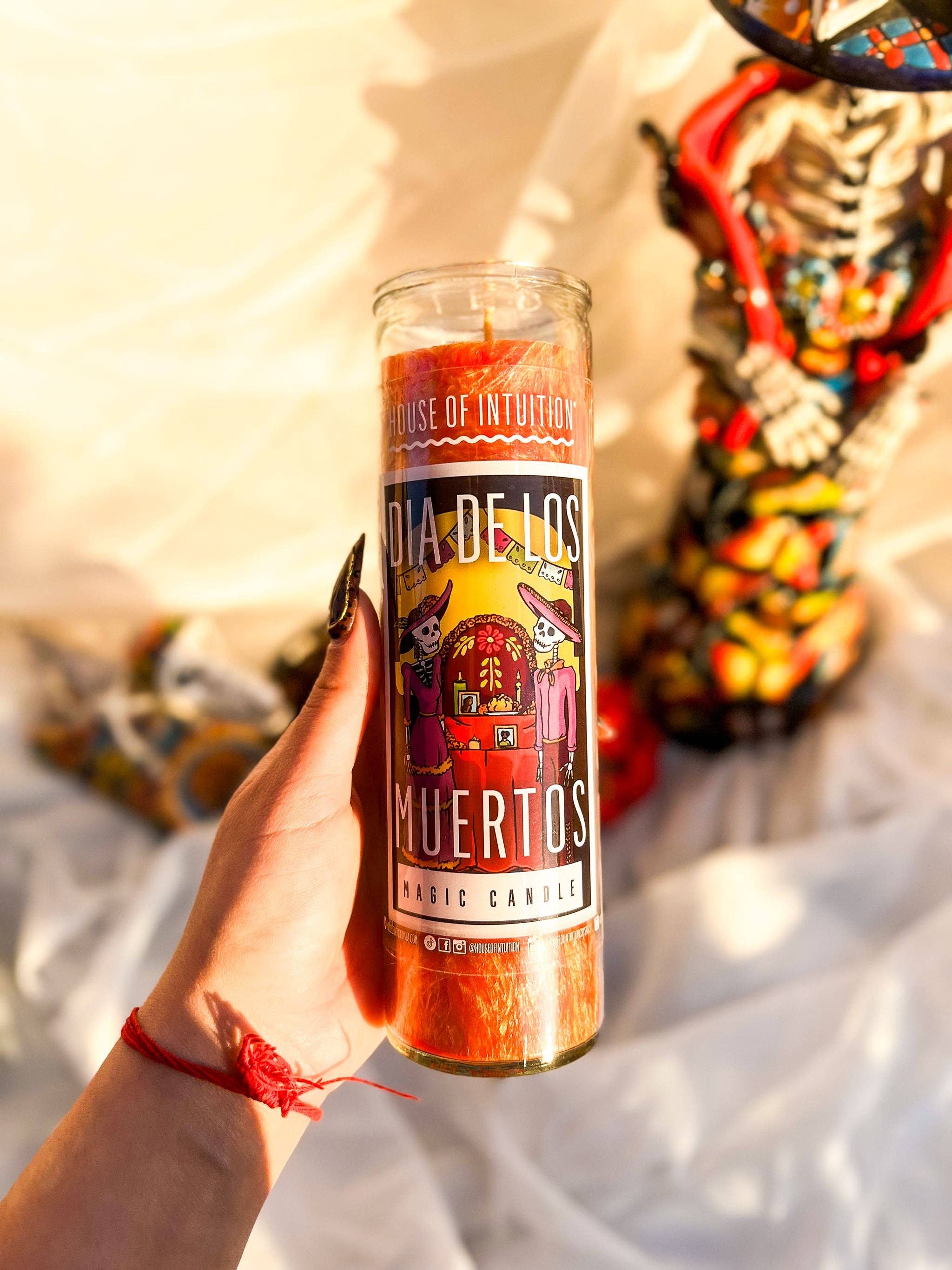 House Of Intuition - Wholesale Votive Candle - Día de Los Muertos Magic Candle (Limited Edition)1