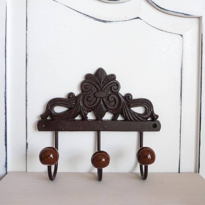 Isabelle Rose - Wholesale Wall Hook - Brown hook retro 16,5x20 cm