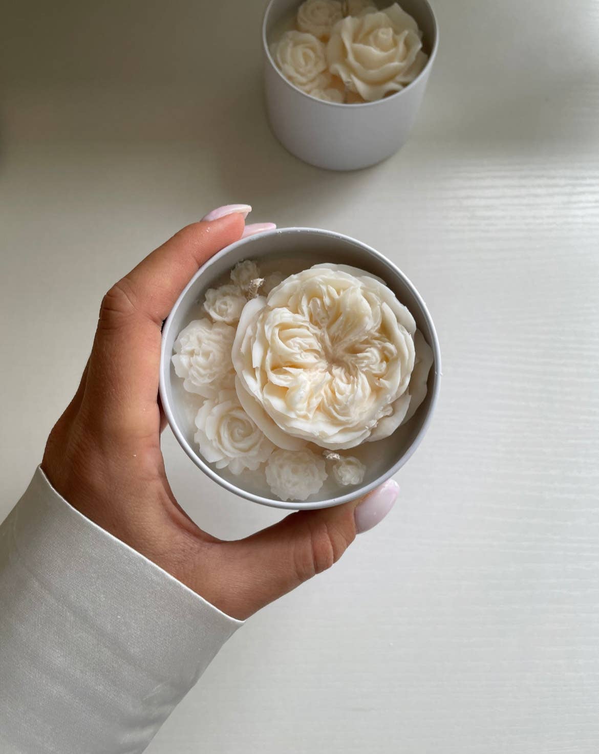 Akivodu Candles – wholesale Prydnadsljus – Pionblomma Ljus 8 oz - Flera Dofter6