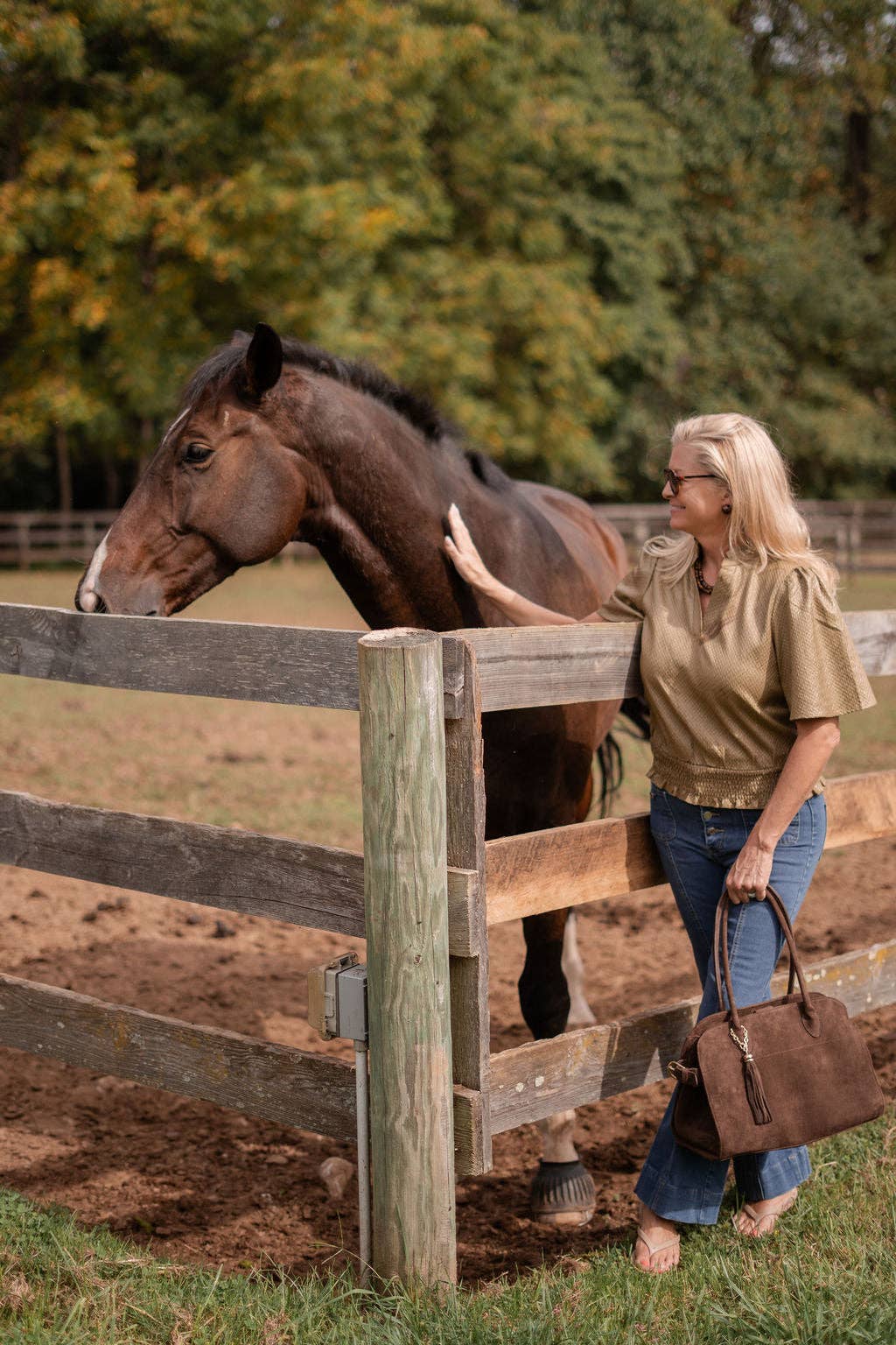 Lisi Lerch - Wholesale Top Handle Bag - Women's - Megan Faux Suede Medicine Bag - WS1