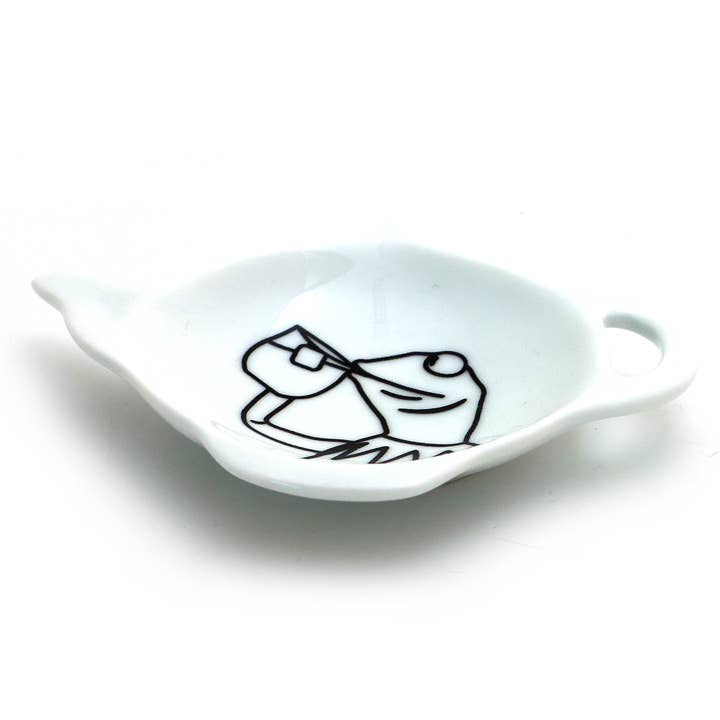 Lenny Mud - Wholesale Tea Strainer/Infuser - Kermit Drinking Tea meme teabag holder, teapot shaped1