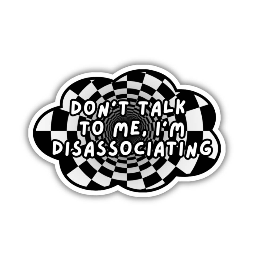 Paper Crane Shop – Engroshandel Klistermærke – Tal ikke til mig, jeg dissocierer klistermærke