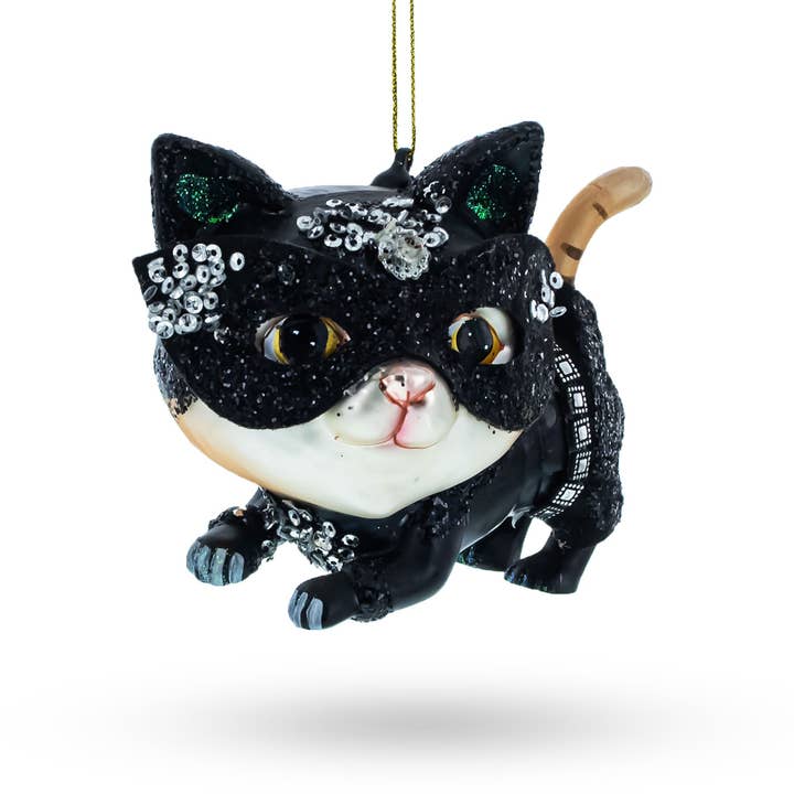Kerstornament Kat met Masker voor wholesale door BestPysanky
