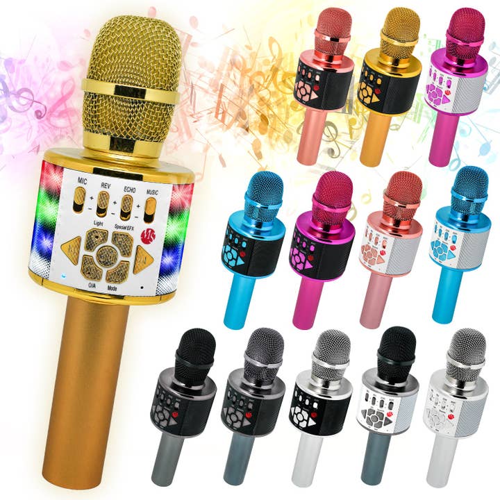 Mainstream Source - Wholesale Musical Instrument - Mainstream Source® Wireless Bluetooth Karaoke Microphone – H22