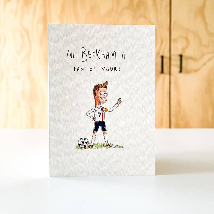 Well Drawn - Vendita all'ingrosso Biglietti d'amore - Ho Beckham un tuo fan5