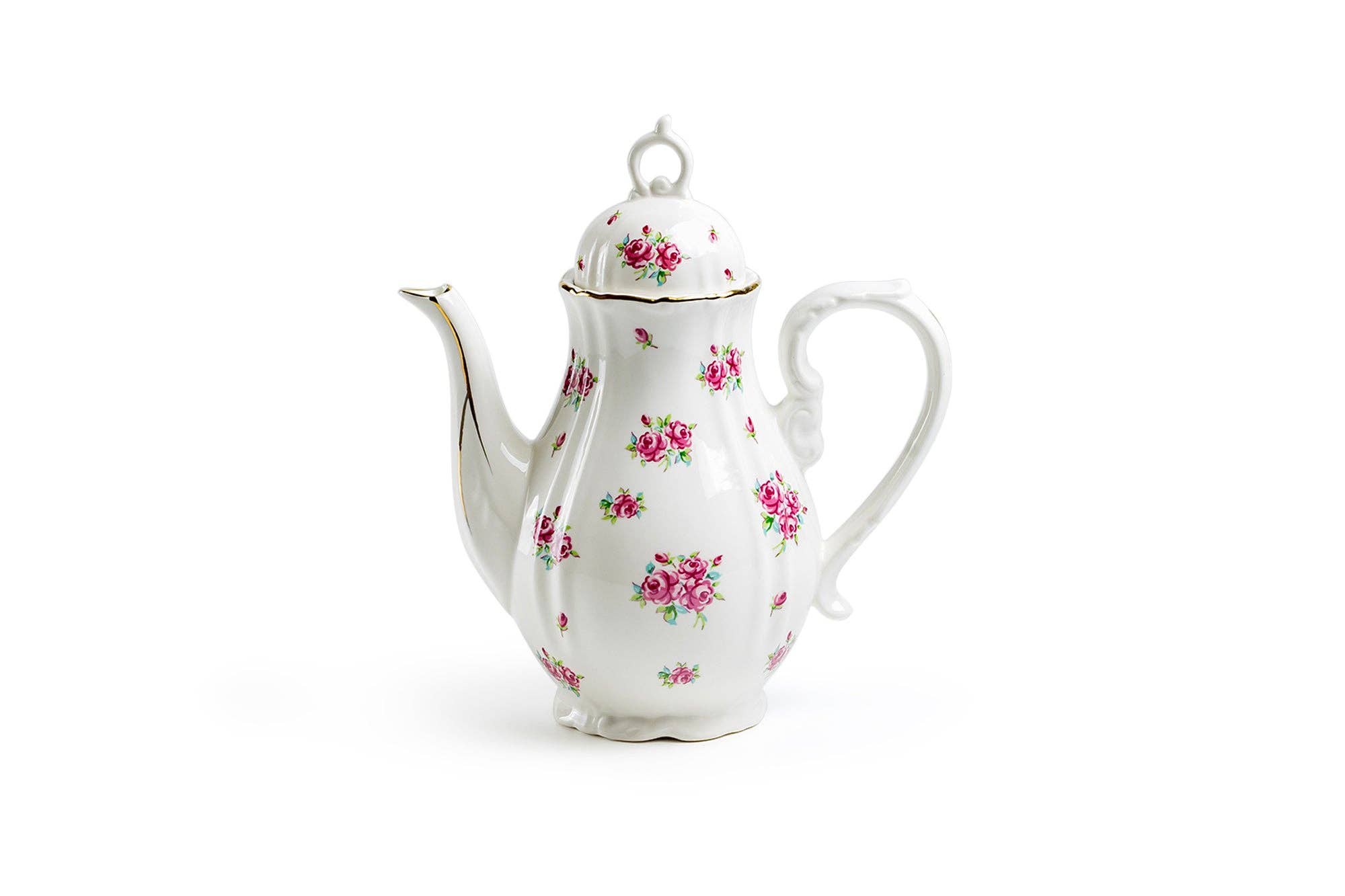 Grace Teaware - Wholesale Tea Pot - Rose Bud 18oz Fine Porcelain Mini Teapot2