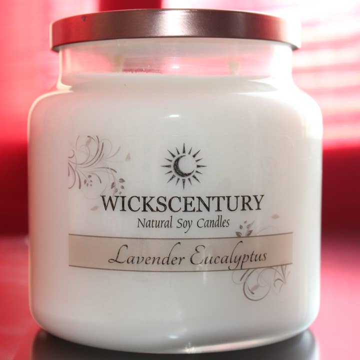 Lavender Eucalyptus - 20 oz Platform Candle for wholesale by Wickscentury's Natural Soy Candles