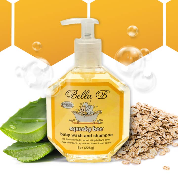 Nettoyant pour cheveux et corps Squeaky Bee 8 oz pour la vente par Bella B