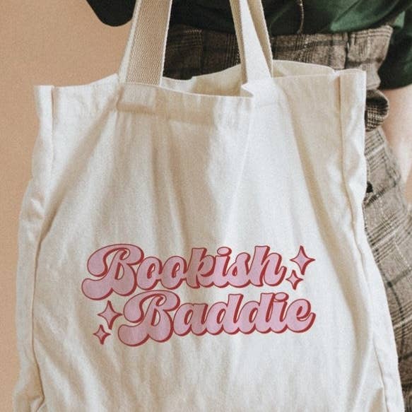 Bookish Baddie Canvas Bag for wholesale by Peach Closet