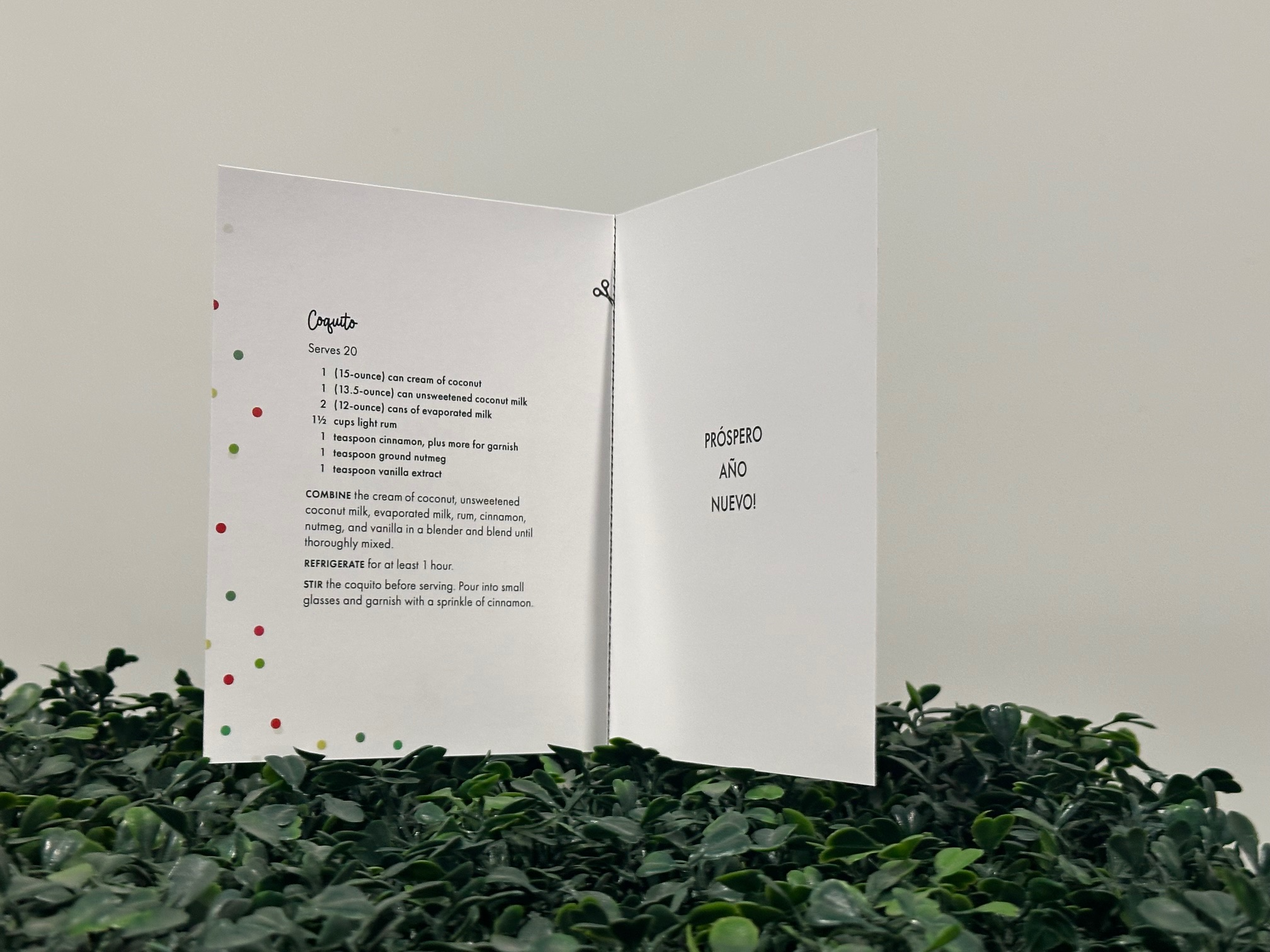 Junebug Ink - Wholesale Season's Greetings Card - Feliz Navidad (Recipe Inside)4