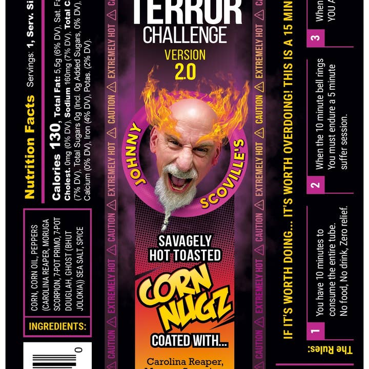 BLAZING FOODS - Wholesale Hot Sauce - Tube of Terror Version 2.01