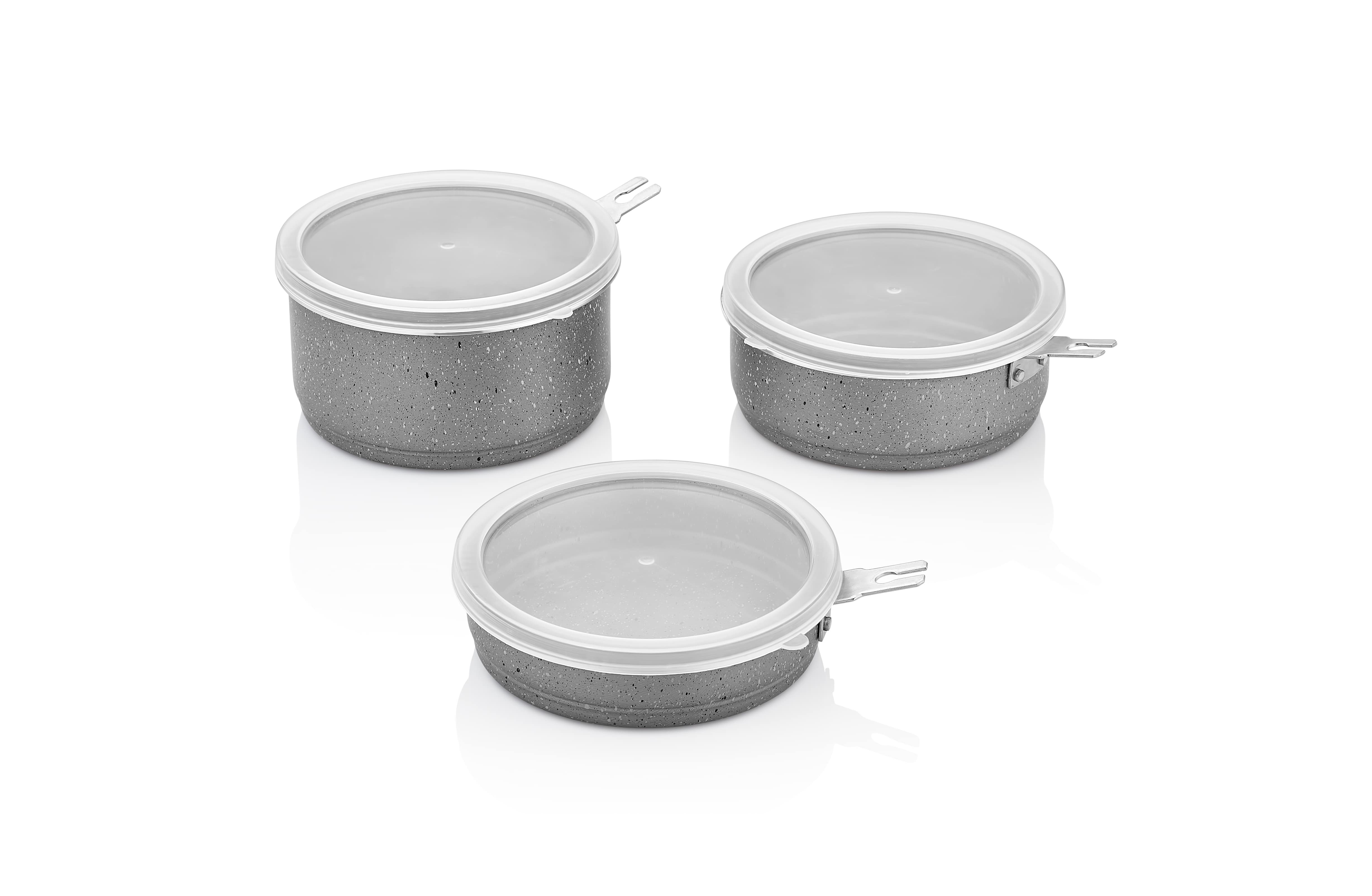 Quick Silver Mini Cooking Set | 4-Pieces Detachable Handle Mini Pan With Lid | Papilla's Best Cookware for wholesale on Faire3