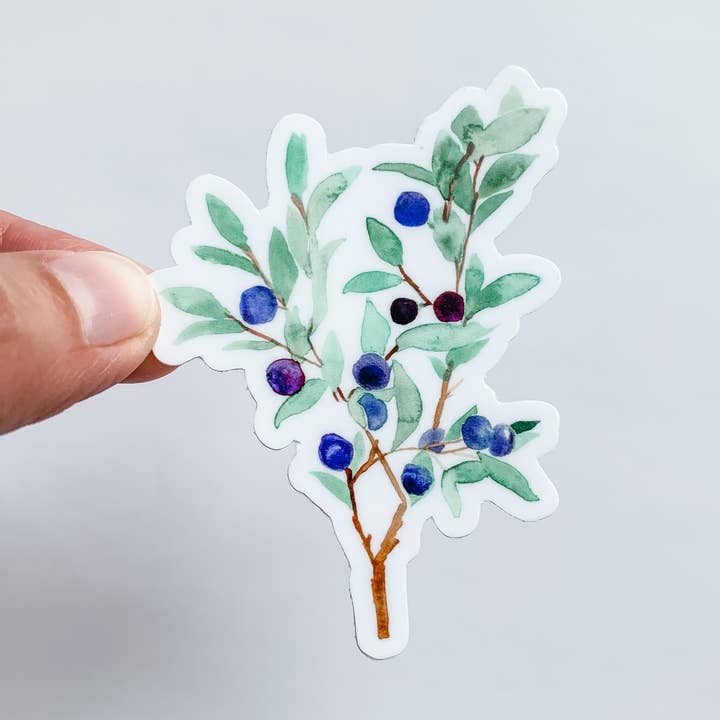 Huckleberry Zweig Aufkleber Aufkleber für den Großhandel von Wildflower Paper Company