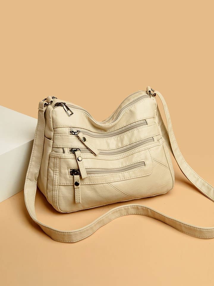 ...SI-26447 Multi Zipper Pocket Crossbody Shoulder Bag for wholesale by 42POPS