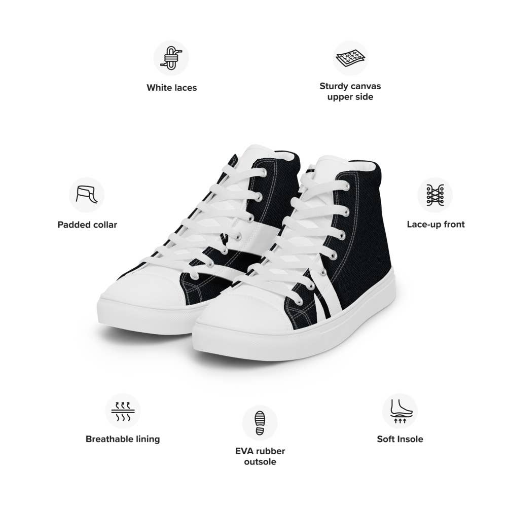 Leah - Wholesale Lifestyle trainers – Men′s - Men’s high top canvas shoes