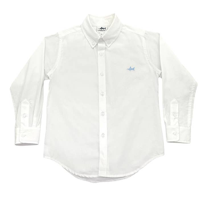 Carter Oxford Button Down- White Seersucker for wholesale by Saltwater Boys Company