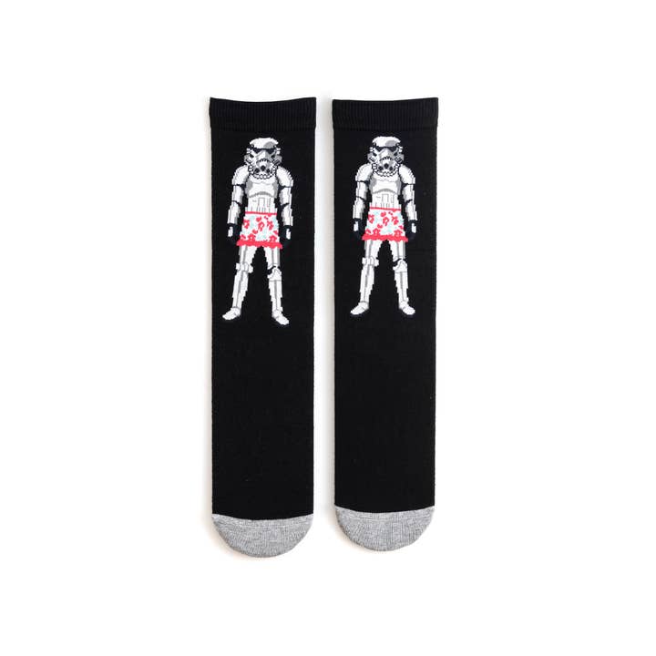Stormtrooper Wearing A Skirt Adult Socks for wholesale by Roy's Boys