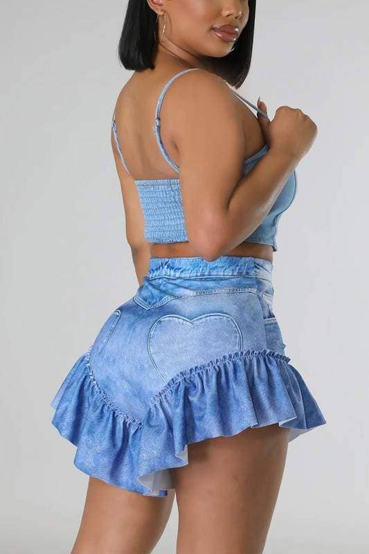 Flarix - Wholesale Shorts - Women's - ruffle trim shorts2