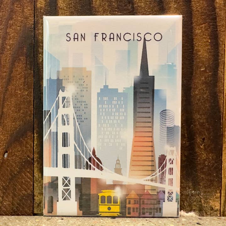 San Francisco Skyline Magnet for wholesale by Local Notion