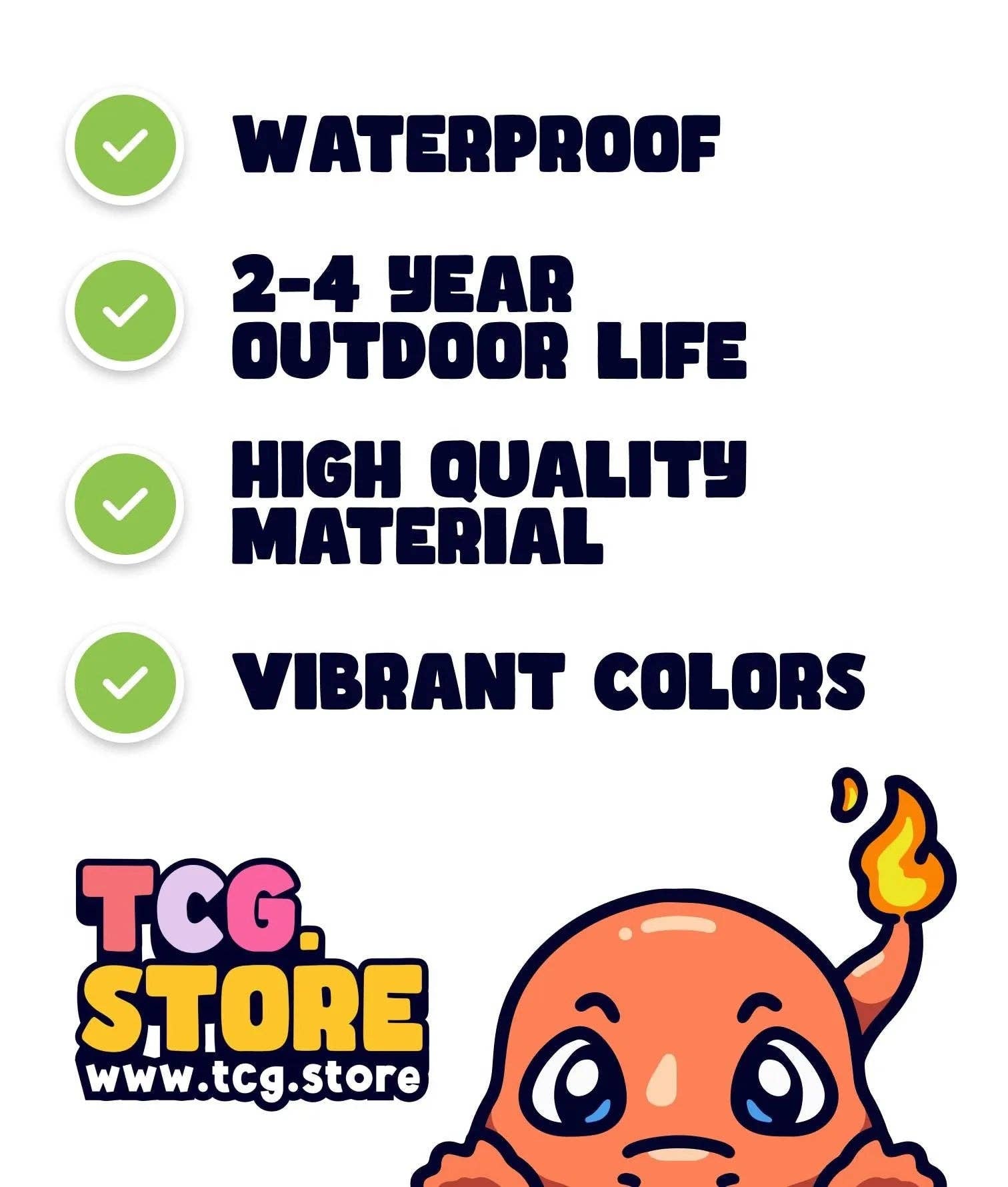 TCG.Store - TCGDOTSTORE - Wholesale Sticker - Charmander Peeking Pokémon Sticker4