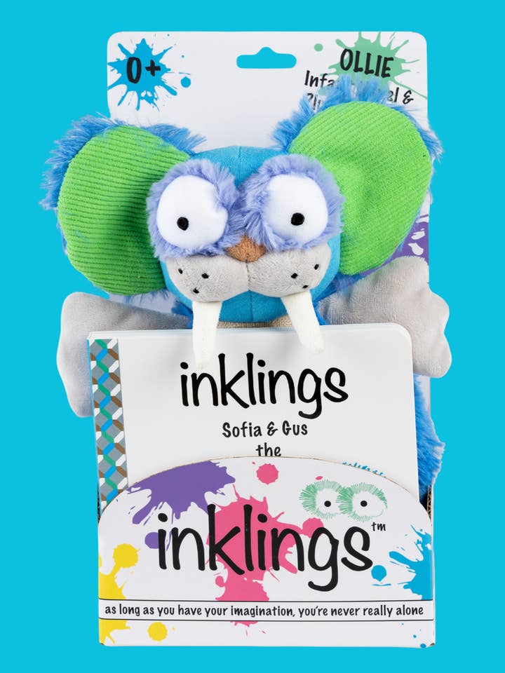 Gus Soft Plush Toy & Baby Board Book Gift Set for wholesale by Inklings Baby