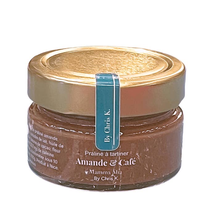 Praliné à tartiner AMANDE & CAFÉ, Mamma Mia -40g pour la vente par By Chris K.