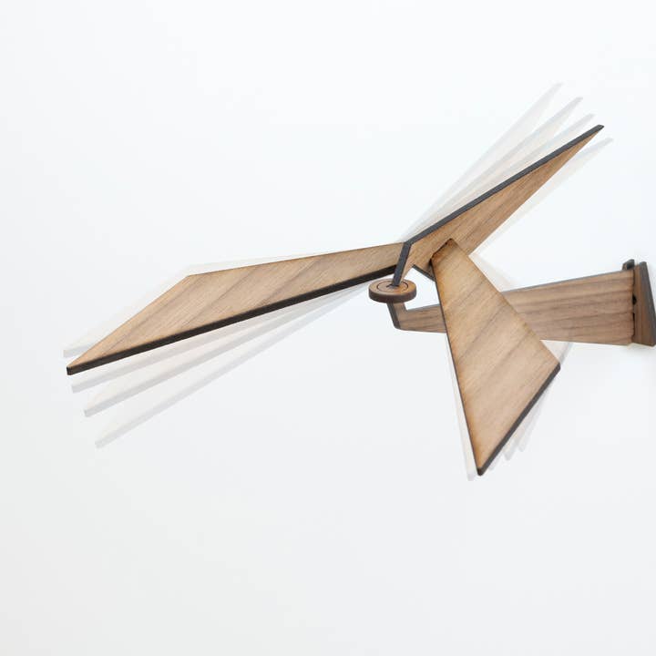 WALL CHILL walnut - balancing bird mobile for wholesale by BinDesign