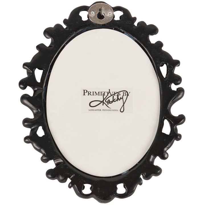 Primitives by Kathy - Wholesale Wall Sign - Large Black Filigree Mirror