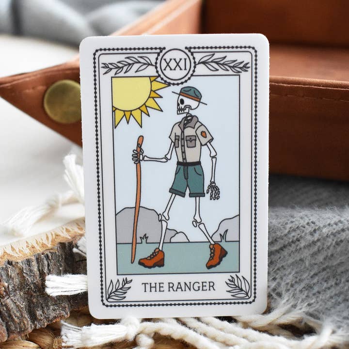 Autocollant pour carte de tarot The Ranger pour la vente par Wild North Co
