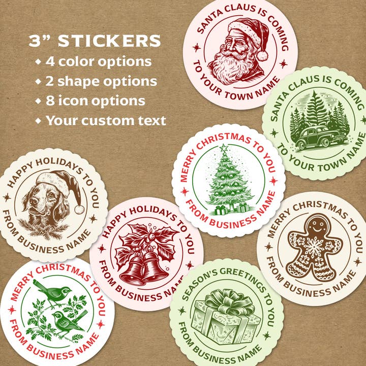 Skylark Printing - Wholesale Sticker - Holiday Souvenir Sticker Customizable with Your Text6