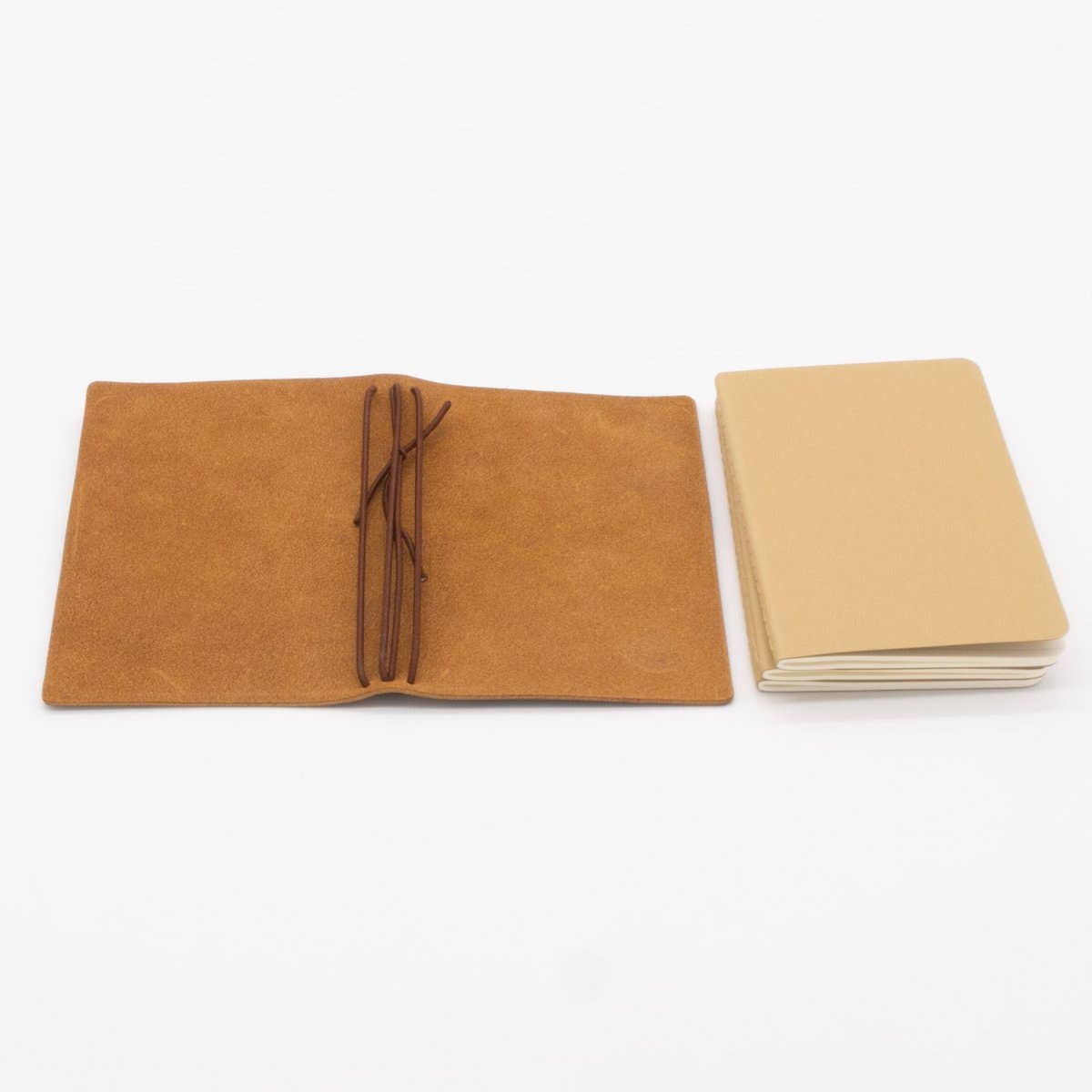 Arbor Trading Post - Wholesale Journal Cover - Pocket-Size Leather Traveler Notebook Cover, 3 Notebooks2
