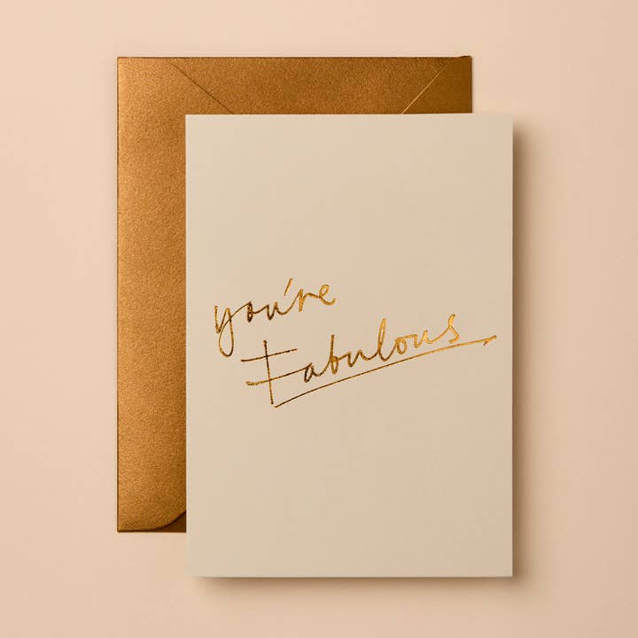 Friendship Card | Signature Foil Greetings Card for wholesale by Gabrielle & Celine Greetings Cards UK and Europe