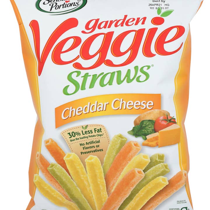 KeHE Distributors, LLC - Wholesale Puffed Snack - Sensible Portions Straw Veggie Cheddar Cheese 7 oz0