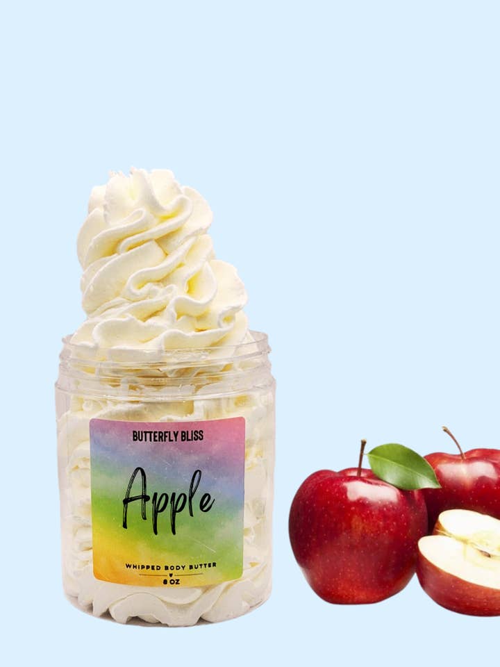 Apple Lotion | Whipped Apple Lotion | Whipped Body Butter | for wholesale by Butterfly Bliss