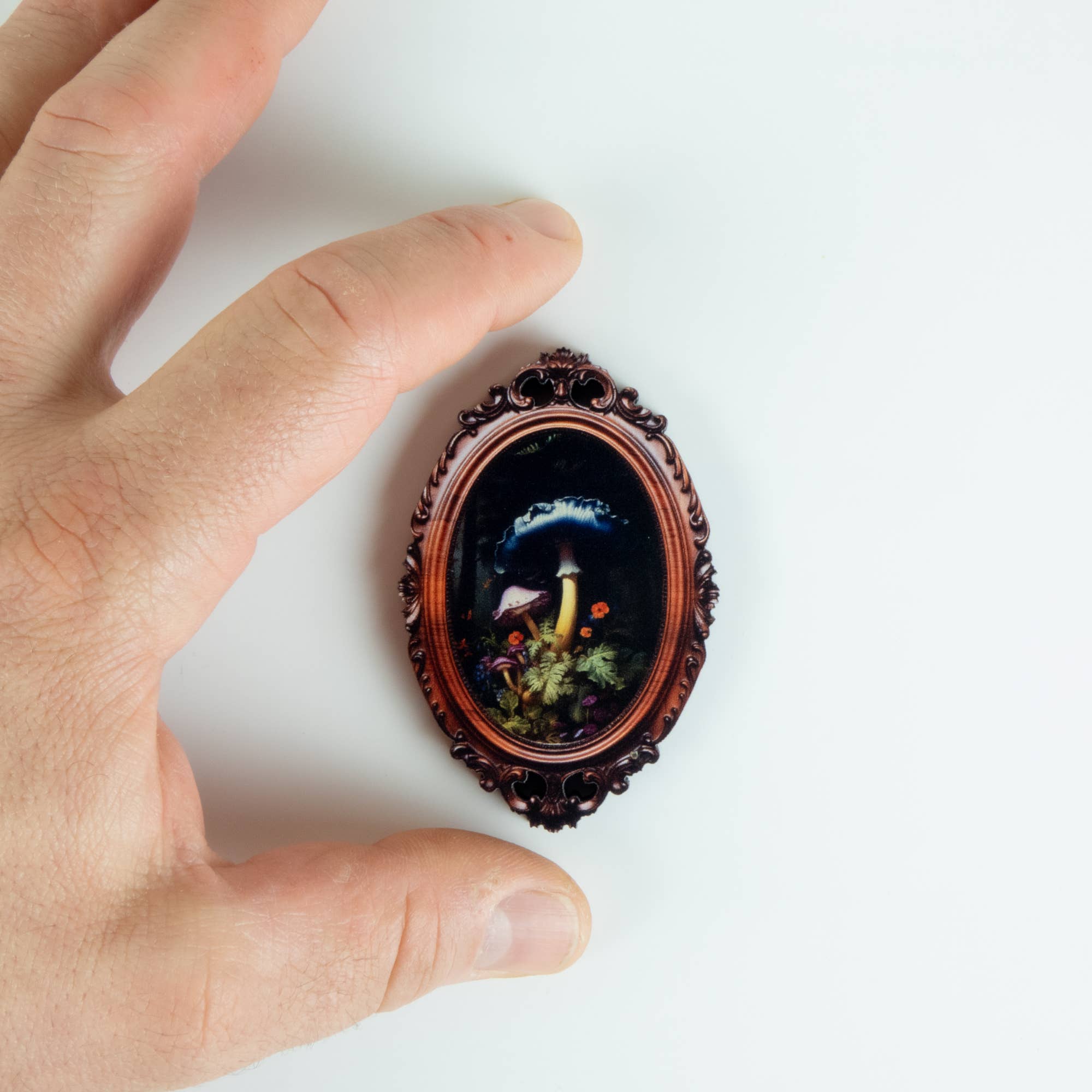 Standish House - Vente Aimants - Aimants avec champignons, effet 3D encadré, cadres vintage1