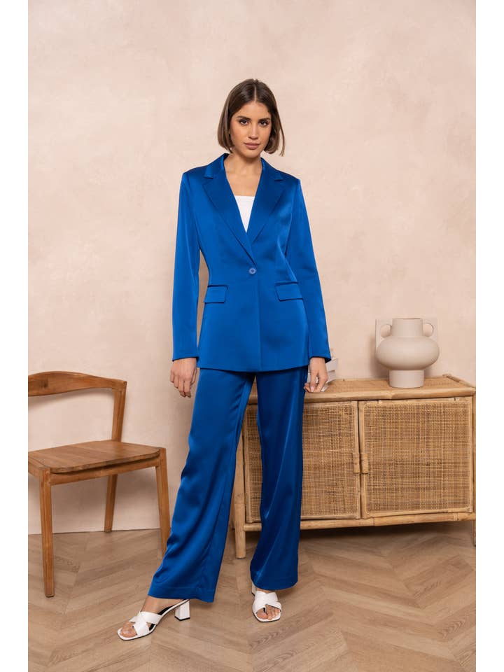 Attentif Paris - Vente Veste de tailleur – femme - Veste cintrée unie en satin24