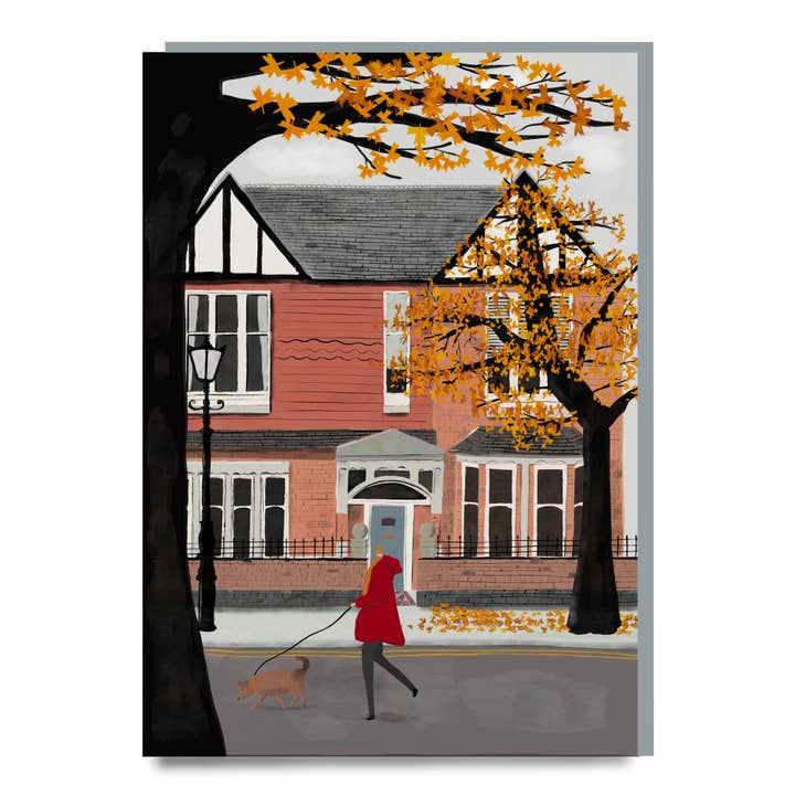 Taken For A Walk Greeting card for wholesale by Not at all Jack