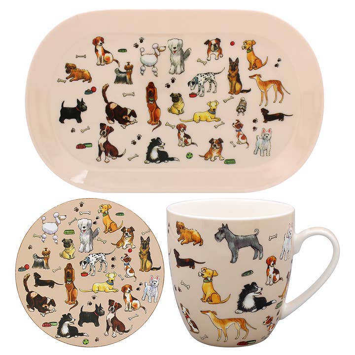Fun Time Pets Dog Mug & Tray Set for wholesale by Joe Davies