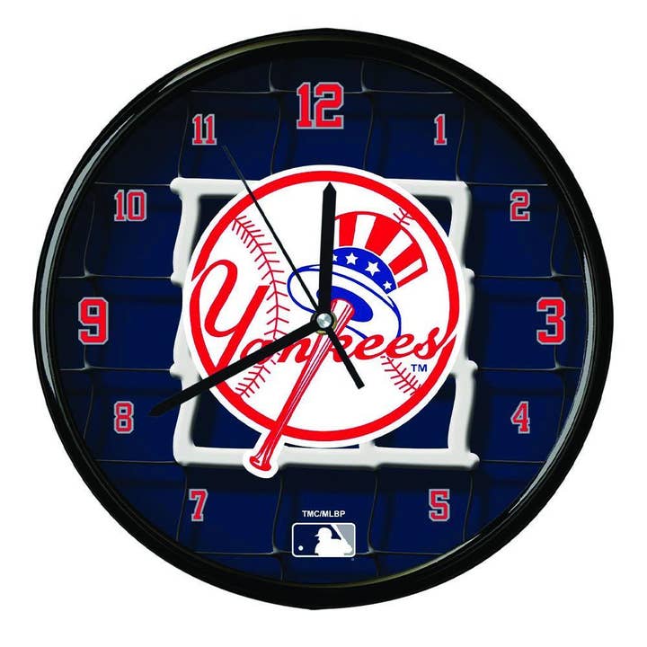 The Memory Company - Wholesale Wall Clock - Team Net Clock YANKEES