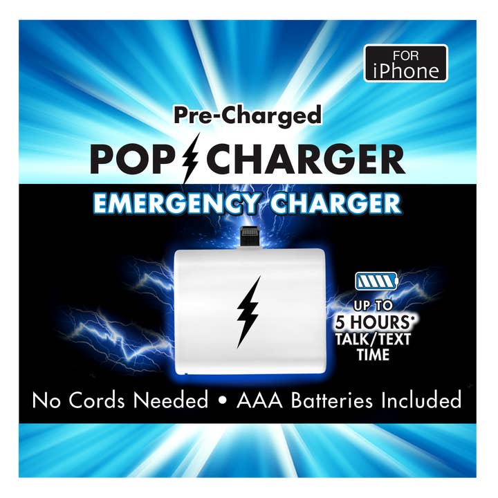 Zorbitz - Wholesale Portable Charger - Zorbitz Pop Charger Emergency Charger - iPhone - 24 Qty