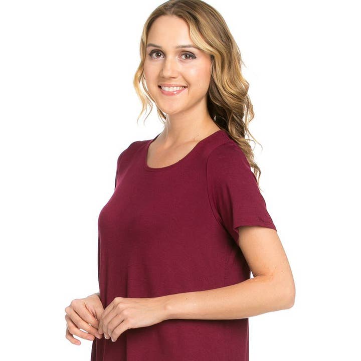 Azules Clothing – Túnica - Mulher por atacado – Túnica de manga curta Piko ATP-2267RS27