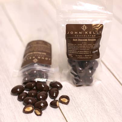 John Kelly Chocolates - Wholesale Chocolate Covered Sweets - Sugar-Free Dark Chocolate Coated Almonds1