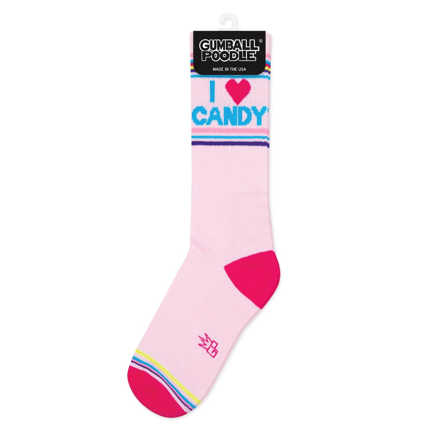 Gumball Poodle – wholesale Socks – Unisex – I ❤️ Candy Gym Crew Socks2