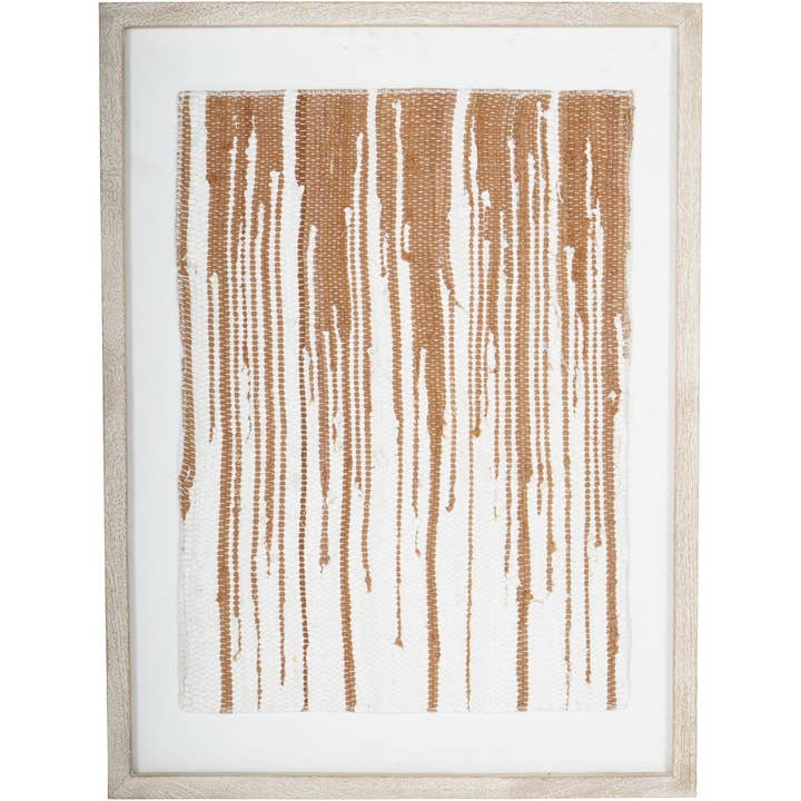 Alfombra de pared enmarcada hecha a mano con textura marrón para venta al por mayor de The Libra Company