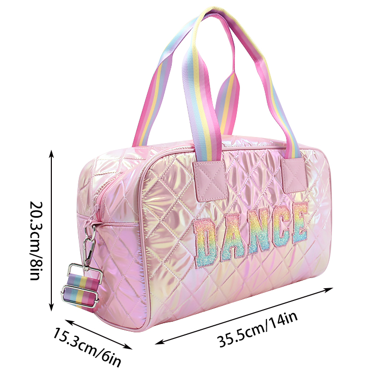 Mavi Bandz – wholesale Weekender bag – Kids – New Varsity Tote Medium Duffel Bag Dance Chenille Patch2