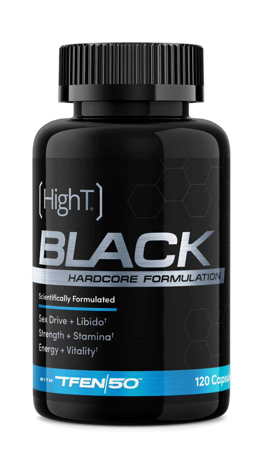 High T® Natural Testosterone Boosters - Vente Supplément oral/vitamine - [High T] BLACK Formulation Hardcore 120 gélules14