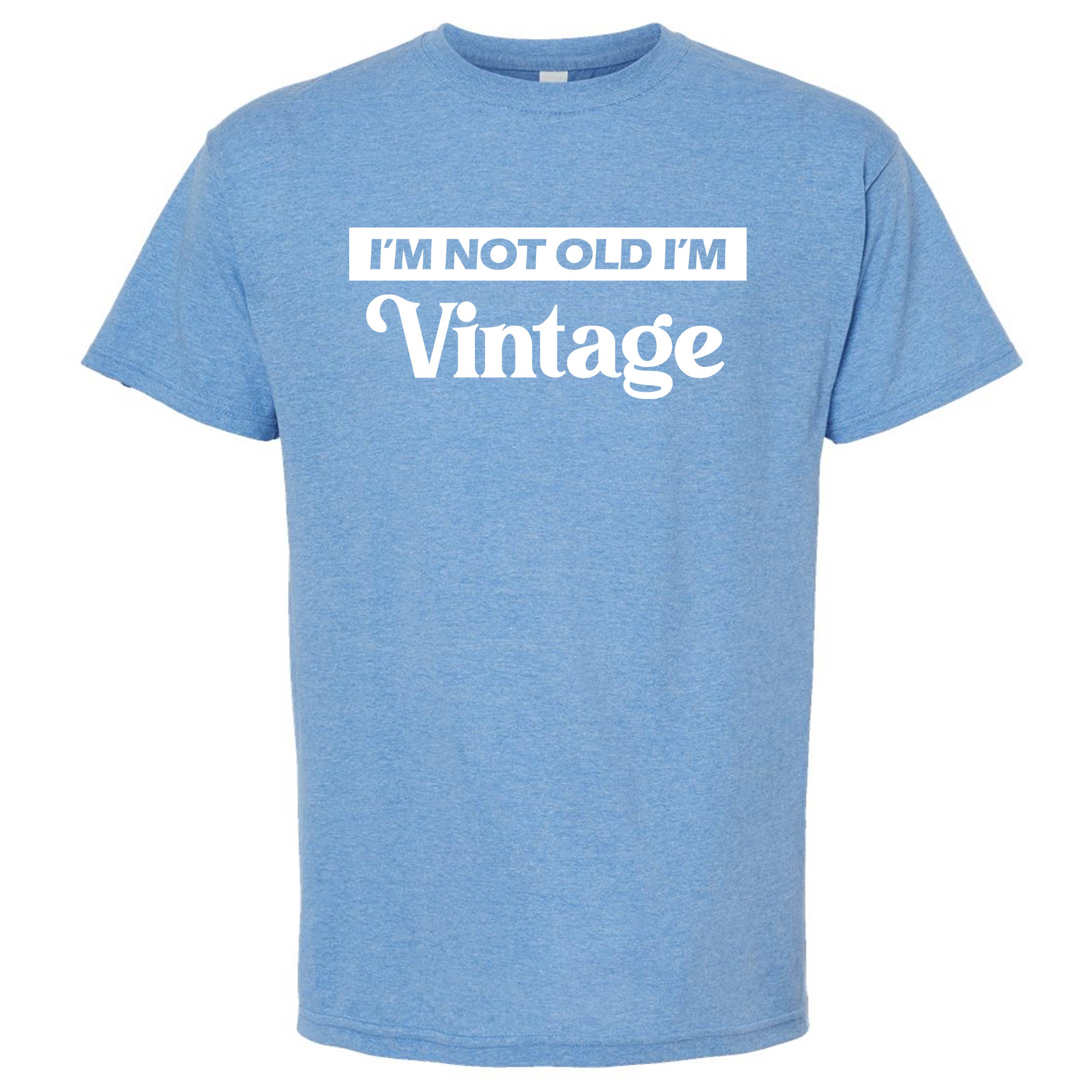 Wi-Wear - Vente T-shirt sérigraphié – homme - T-shirt col rond homme « I'm Not Old I'm Vintage »7