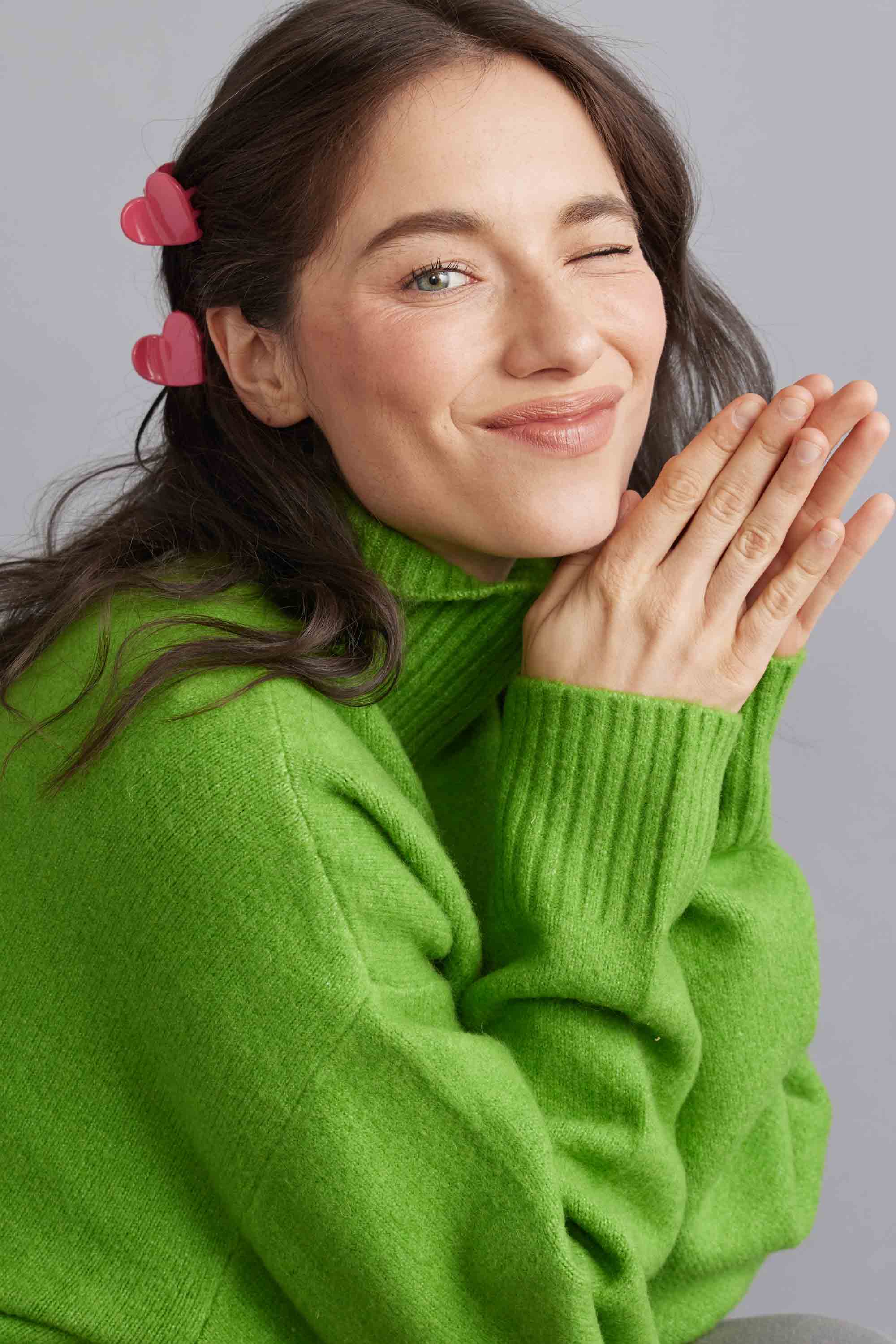 Tiepology - Wholesale Haarclip - Dames - Set glanzende haarclips met candy hearts6