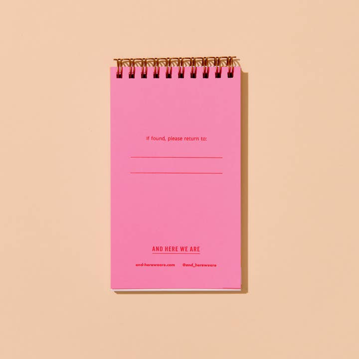 And Here We Are - Wholesale Notebook - Ghost Letterpress Pocket-size Spiral Notebook - Made in USA - Spooky, Ghoul, Goth - Stocking stuffer, Holiday, Gift Guide 3