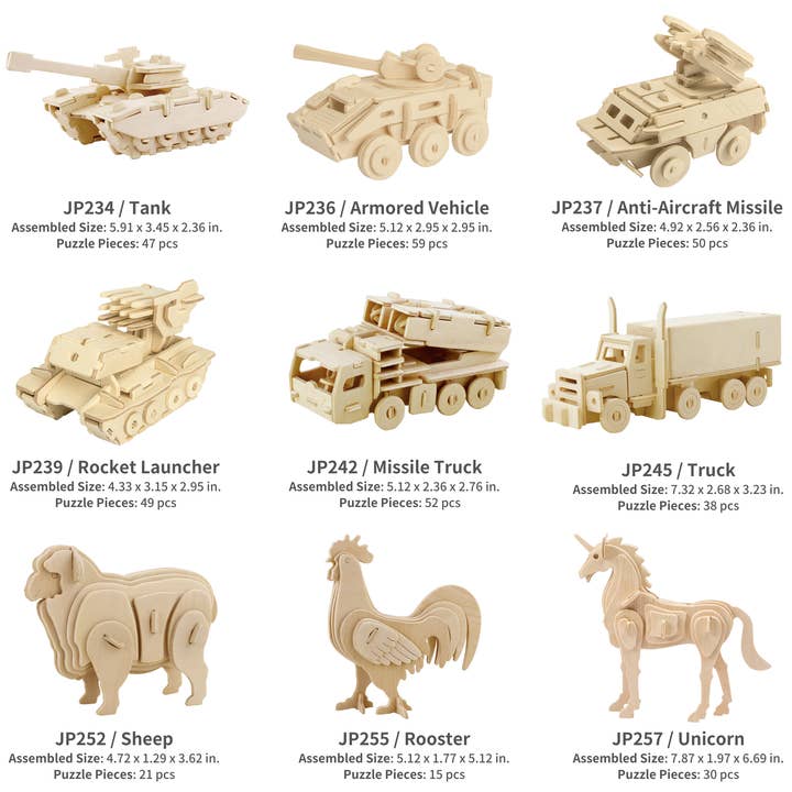 Hands Craft - Wholesale Puzzle - Kids - 3D Wooden Puzzles